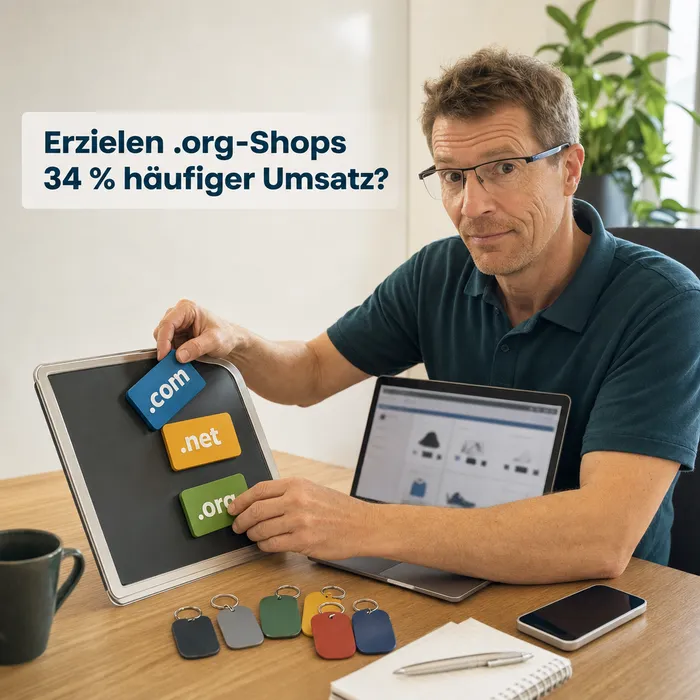 Originale, automatisch erstellte Beitragsgrafik zu Domainendungen