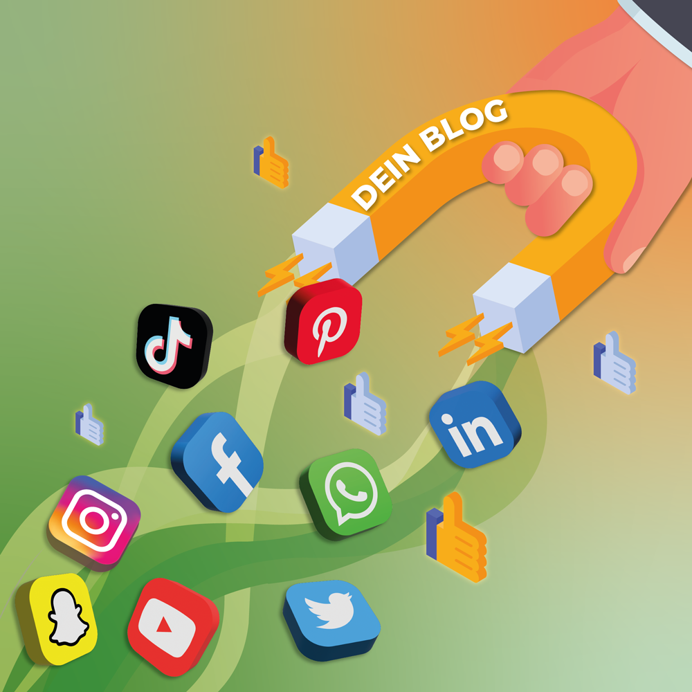 Sogenannte "Social Signals", also die Kontaktpunkte, die durch das Posten in sozialen Medien wie LinkedIn, Facebook, Instagram & Co. entstehen, gelten als wichtige Strategie für die Verbreitung Deiner Inhalte.